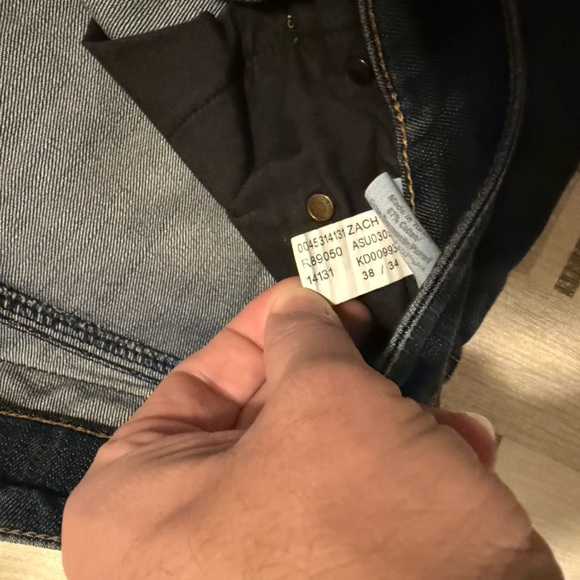 Mavi Zach Straight Cut Men's Jeans Classic Dark Wash Denim 38/34 - Picture 2 of 8